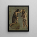 Studie von Jesus und Johannes für die Taufe Christi - Jean-Baptiste-Camille Corot — gerahmtes Bild an der Wand