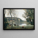 L'Étang de Ville-d'Avray - Jean-Baptiste-Camille Corot — gerahmtes Bild an der Wand