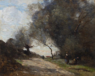Die Ernte am Wegesrand - Jean-Baptiste-Camille Corot — Ansicht des Kunstwerks