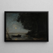 Der See, Nachtszene - Jean-Baptiste-Camille Corot — gerahmtes Bild an der Wand