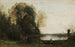 Der Fischer im Boot am Ufer - Jean-Baptiste-Camille Corot — Ansicht des Kunstwerks