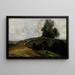 Der alte Brücke - Jean-Baptiste-Camille Corot — gerahmtes Bild an der Wand