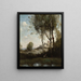 Die toskanischen Schnäppchenjäger - Jean-Baptiste-Camille Corot — gerahmtes Bild an der Wand