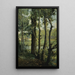 Les Evaux près Château-Thierry chemin bordé d'arbres - Jean-Baptiste-Camille Corot — gerahmtes Bild an der Wand