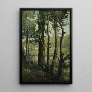 JeanBaptisteCamille Corot - Les Evaux prs ChteauThierry chemin bord darbres.webp