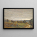 Die Höhen von Sèvres, Paris im Hintergrund - Jean-Baptiste-Camille Corot — gerahmtes Bild an der Wand