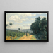 Les hauteurs de Sèvres Le chemin Troyon - Jean-Baptiste-Camille Corot — gerahmtes Bild an der Wand