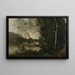 Lichtung am hängenden Baum - Jean-Baptiste-Camille Corot — gerahmtes Bild an der Wand