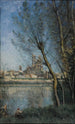 Mantes am Morgen - Jean-Baptiste-Camille Corot — Ansicht des Kunstwerks