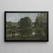 Marcoussis La Mare aux Vaches - Jean-Baptiste-Camille Corot — gerahmtes Bild an der Wand