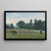 Marcoussis Die Kühe auf der Weide - Jean-Baptiste-Camille Corot — gerahmtes Bild an der Wand