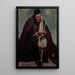 Italienischer Mönch sitzend lesend - Jean-Baptiste-Camille Corot — gerahmtes Bild an der Wand