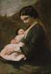 Mutter und Kind - Jean-Baptiste-Camille Corot — Ansicht des Kunstwerks