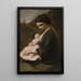 Mutter und Kind - Jean-Baptiste-Camille Corot — gerahmtes Bild an der Wand