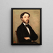 Portrait Henri Sennegon, Neffe von Corot - Jean-Baptiste-Camille Corot — gerahmtes Bild an der Wand