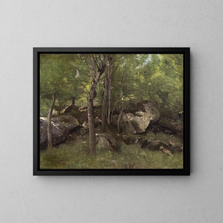 JeanBaptisteCamille Corot - Rocks in the Forest of Fontainebleau.webp
