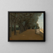 Terrasse der Villa Pamphili in Rom - Jean-Baptiste-Camille Corot — gerahmtes Bild an der Wand