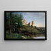 Ruinen des Château de Pierrefonds - Jean-Baptiste-Camille Corot — gerahmtes Bild an der Wand