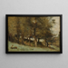 Waldlichtung - Jean-Baptiste-Camille Corot — gerahmtes Bild an der Wand
