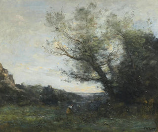 Souvenir d'Italie. La cueillette - Jean-Baptiste-Camille Corot — Ansicht des Kunstwerks
