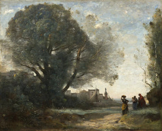 Souvenir de Terracina - Jean-Baptiste-Camille Corot — Ansicht des Kunstwerks