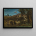 Studie für Die Zerstörung Sodoms - Jean-Baptiste-Camille Corot — gerahmtes Bild an der Wand