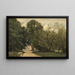 L'entrée de la villa de M. Dubuisson à Brunoy - Jean-Baptiste-Camille Corot — gerahmtes Bild an der Wand