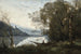 Der ankernde Boot-Souvenir eines italienischen Sees - Jean-Baptiste-Camille Corot — Ansicht des Kunstwerks