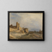 Der Papstpalast in Avignon - Jean-Baptiste-Camille Corot — gerahmtes Bild an der Wand