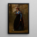 La Liseuse - Jean-Baptiste-Camille Corot — gerahmtes Bild an der Wand