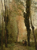 Ein Weg unter den Bäumen im Frühling - Jean-Baptiste-Camille Corot — Ansicht des Kunstwerks