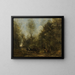 Eine Allee im Wald von Wagnonville - Jean-Baptiste-Camille Corot — gerahmtes Bild an der Wand