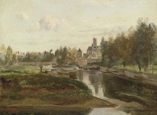 Ansicht von Moret-sur-Loing - Jean-Baptiste-Camille Corot — Ansicht des Kunstwerks