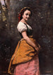 Junge Frau im Wald - Jean-Baptiste-Camille Corot — Ansicht des Kunstwerks