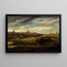 Ansicht von Paris aufgenommen von den Höhen von Gentilly - Jean-Baptiste-Gabriel Langlac — gerahmtes Bild an der Wand
