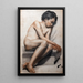Kinder sitzend schlafend - Jean-Baptiste Cariven — gerahmtes Bild an der Wand