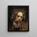 Selbstporträt - Jean-Baptiste Carpeaux — gerahmtes Bild an der Wand