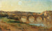 Italienisches Landschaftsgemälde mit Brücke - Jean-Baptiste Carpeaux — Ansicht des Kunstwerks