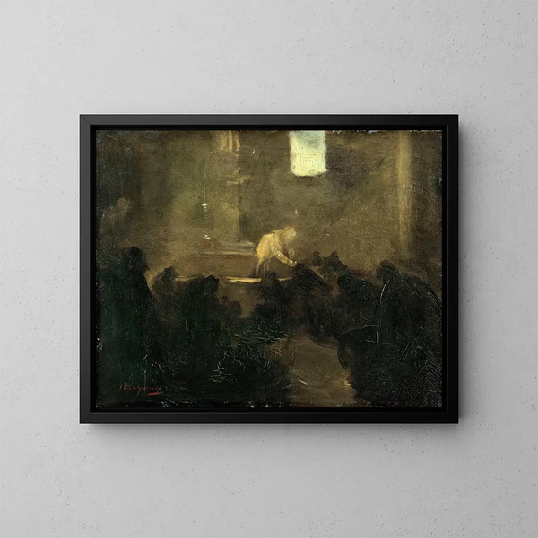 La Communion - Jean-Baptiste Carpeaux — gerahmtes Bild an der Wand
