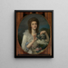 Prinzessin Varvara Nikolaevna Gagarina 1762-1802 - Jean-Baptiste Greuze — gerahmtes Bild an der Wand