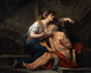 La Charité romaine - Jean-Baptiste Greuze — Ansicht des Kunstwerks