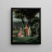 Promenade in einem Park - Jean-Baptiste Hilaire — gerahmtes Bild an der Wand