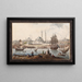 Yeni Camii und der Hafen von Istanbul - Jean-Baptiste Hilaire — gerahmtes Bild an der Wand