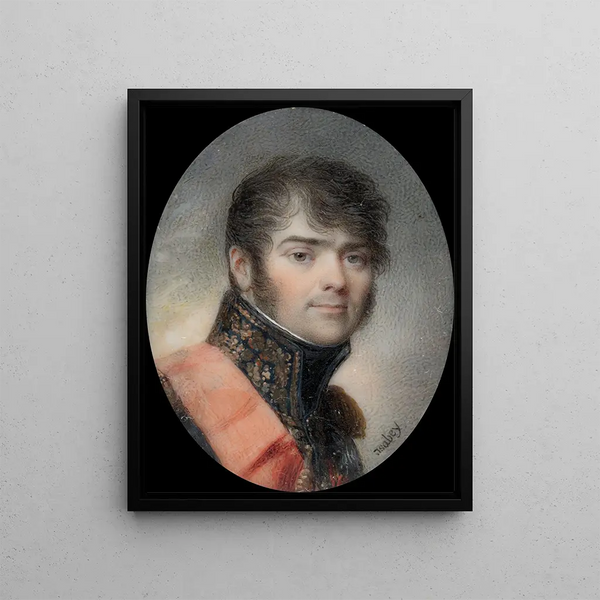 Portrait d'Henri Gratien Comte Bertrand - Jean-Baptiste Isabey — gerahmtes Bild an der Wand
