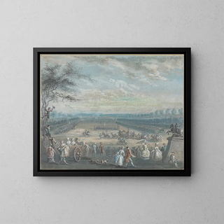 Eine Zeitschrift über den Champ de Mars - Jean-Baptiste Le Paon — gerahmtes Bild an der Wand