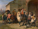 Ritter in der Herberge - Jean-Baptiste Madou — Ansicht des Kunstwerks