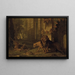 Atalante und Hippomène in Löwen verwandelt - Jean-Baptiste Oudry — gerahmtes Bild an der Wand