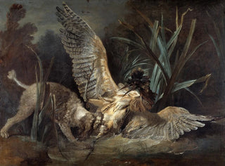 JeanBaptiste Oudry - Spaniel Seizing a Bittern.webp
