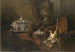 Naturstillleben mit totem Wild und Silberschüssel auf einem türkischen Teppich - Jean-Baptiste Oudry — Ansicht des Kunstwerks