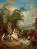 Eine ländliche Feier während der Weinlese - Jean-Baptiste Pater — Ansicht des Kunstwerks